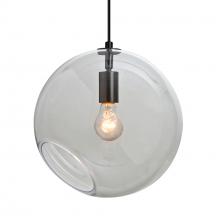 Besa Lighting J-MAESTRO12CL-EDIL-BK - Besa, Maestro 12 Cord Pendant for Multiport Canopy, Clear, Black Finish, 1x5W LED Filament