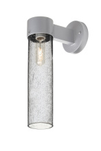 Besa Lighting JUNI16CL-WALL-EDIL-SL - Besa, Juni 16 Outdoor Sconce, Clear Bubble, Silver Finish, 1x4W LED Filament