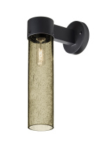 Besa Lighting JUNI16LT-WALL-EDIL-BK - Besa, Juni 16 Outdoor Sconce, Latte Bubble, Black Finish, 1x4W LED Filament