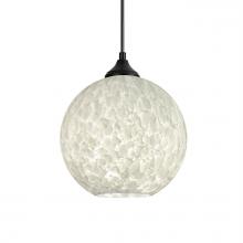 Besa Lighting OP-COCO819-LED-BK - Besa Coco 8 Outdoor Pendant, Carrera, Black Finish, 1x 9W LED