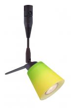 Besa Lighting RSP-5042GY-06-BR - Besa Spotlight With 6" Stem Canto 3 Bronze Bicolor Green/Yellow 1x35W Bipin MR11