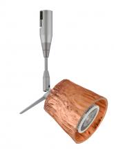 Besa Lighting RSP-5145CF-LED-SN - Besa Nico 3 Spotlight Rsp Stone Copper Foil Satin Nickel 1x9W LED MR16