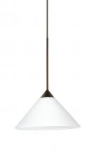 Besa Lighting RXP-117607-BR - Besa Pendant Kona Bronze White 1x50W MAX GY6.35 Base