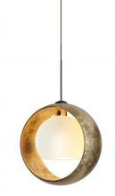 Besa Lighting RXP-4293GG-BR - Besa Pendant Pogo Bronze Gold/Inner Gold 1x35W Halogen