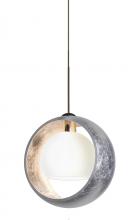 Besa Lighting RXP-4293SS-BR - Besa Pendant Pogo Bronze Silver/Inner Silver 1x35W Halogen