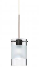 Besa Lighting RXP-6524EC-BR - Besa Pendant Scope 4 Bronze Clear/Frost 1x50W MAX GY6.35 Base MR16
