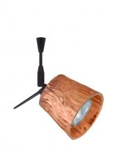 Besa Lighting SP-5145CF-18-BR - Besa Spotlight With 18" Stem Nico 3 Bronze Stone Copper Foil 1x50W Bipin MR16