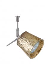 Besa Lighting SP-5145GF-06-SN - Besa Spotlight With 6" Stem Nico 3 Satin Nickel Stone Gold Foil 1x50W Bipin MR16