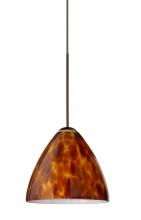 Besa Lighting X-177918-LED-BR - Besa Pendant For Multport Canopy Mia Bronze Amber Cloud 1x5W LED