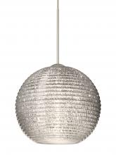 Besa Lighting X-4615GL-SN-L - Besa Pendant For Multiport Canopy Kristall 6 Satin Nickel Glitter 1x35W MAX GY6.35 Base