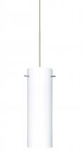 Besa Lighting X-493007-SN - Besa Copa Pendant for Multiport Canopy, Opal Matte, Satin Nickel, 1x50W MAX GY6.35 Base