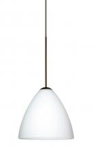 Besa Lighting XP-177907-BR - Besa Pendant Mia Bronze Opal Matte 1x50W MAX GY6.35 Base