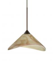 Besa Lighting XP-191383-BR-L - Besa Pendant Hoppi Bronze Mocha 1x50W MAX GY6.35 Base, 15Ft. Cord