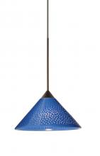 Besa Lighting XP-282484-BR - Besa Pendant Kona Bronze Blue Starpoint 1x50W MAX GY6.35 Base