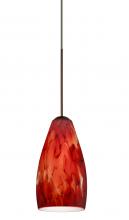 Besa Lighting XP-719841-BR - Besa Pendant Karli Bronze Garnet 1x50W Halogen