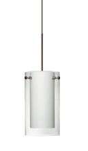 Besa Lighting XP-C44007-BR - Besa Pendant Pahu 4 Bronze Clear/Opal 1x35W Halogen