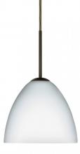 Besa Lighting 1BT-757207-HAL-BR - Besa Sasha Pendant Bronze Opal Matte 1x40W Halogen