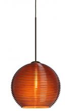 Besa Lighting XP-461582-BR - Besa Pendant Kristall 6 Bronze Amber 1x35W Halogen