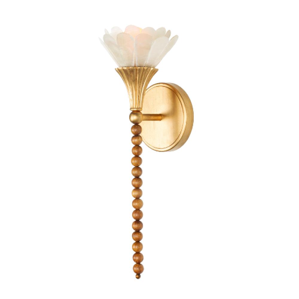 FLORA TALL BEADED WALL SCONCE