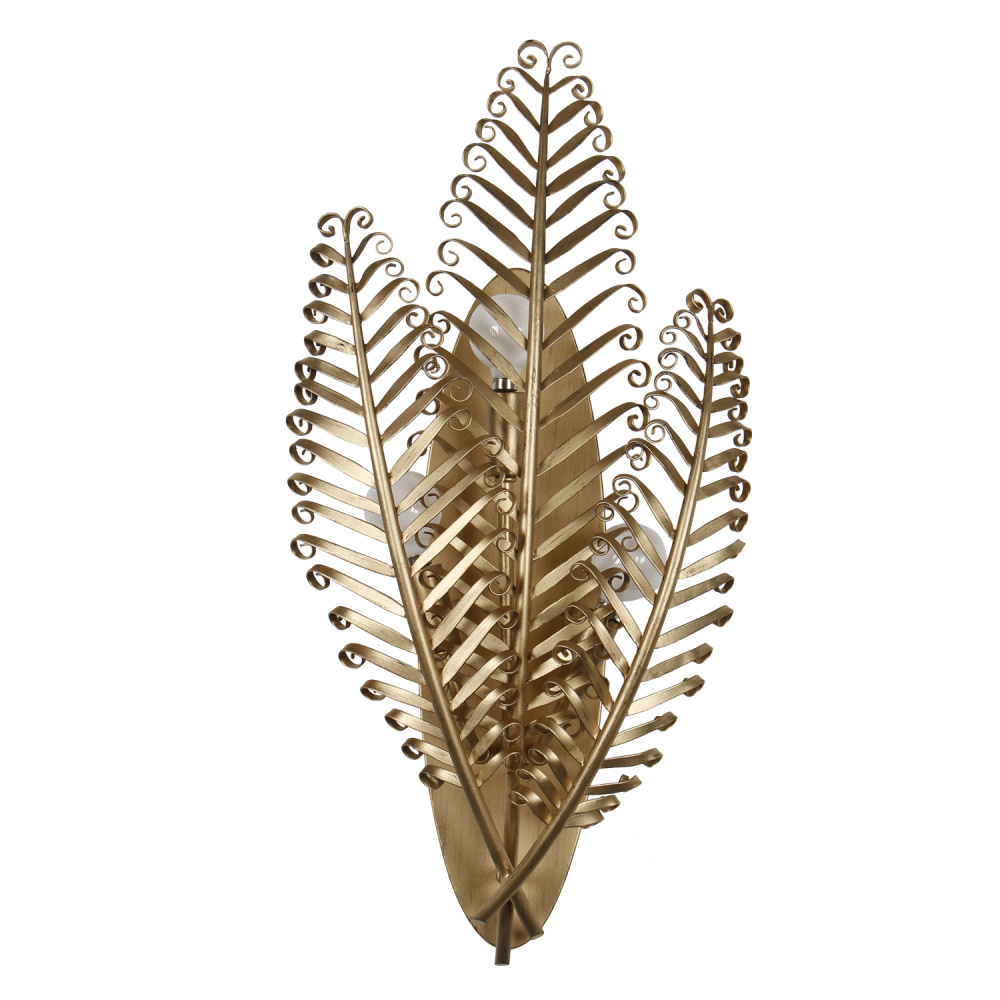 Fern 11.5-in 3 Light (40-watt) Modern Gold Wall Sconce