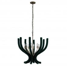 Kalco 525955BCG/GRN - CORAL 30 IN GREEN CHANDELIER