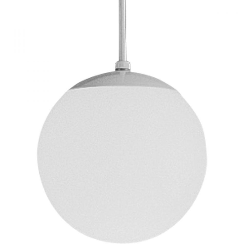 Opal Globes Collection One-Light White Glass Modern Pendant Light