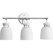 Progress P300486-015 - Lexie Collection Three-Light Polished Chrome Contemporary Vanity Light