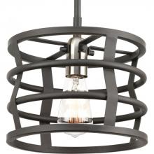 Progress P500010-143 - Remix Collection One-Light Graphite Global Pendant Light