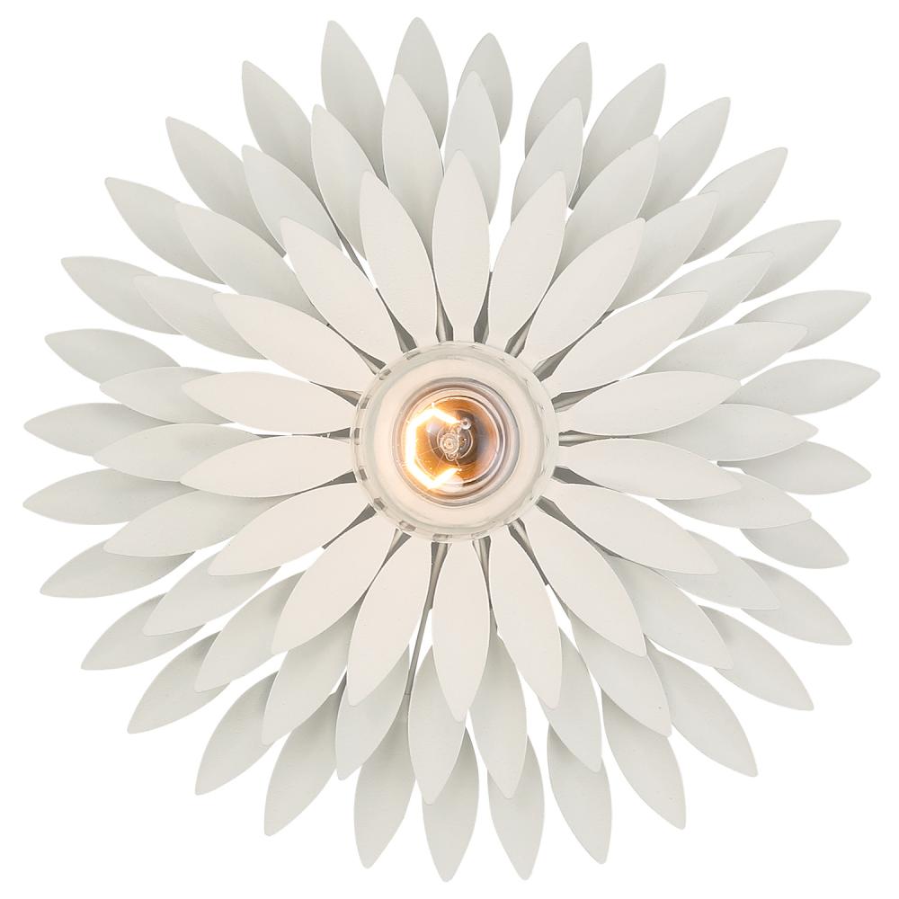 Broche 11'' Matte White Sconce