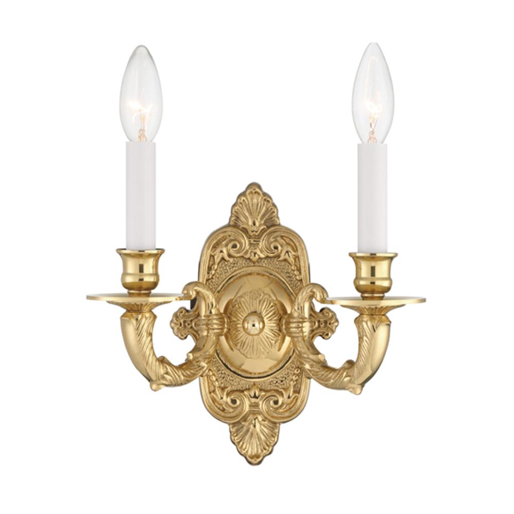 Marlowe 10'' Polished Brass Sconce