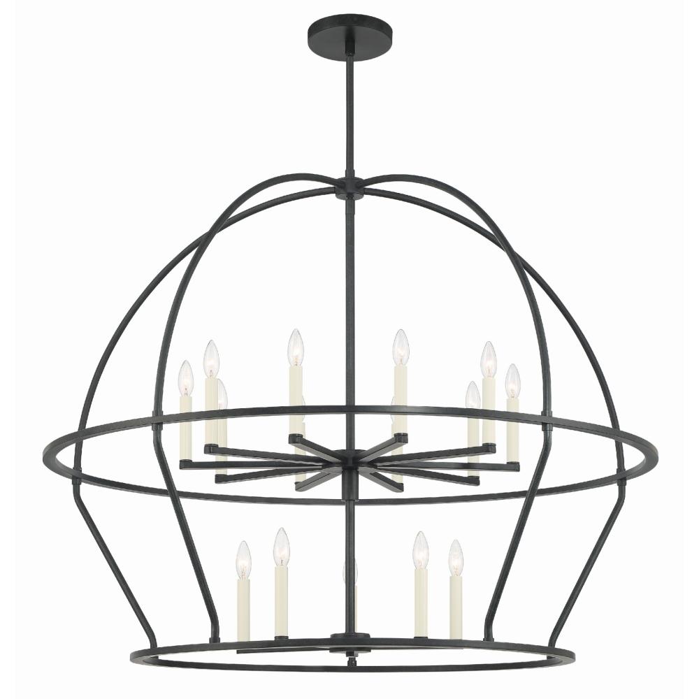 Abbott 48'' Black Chandelier