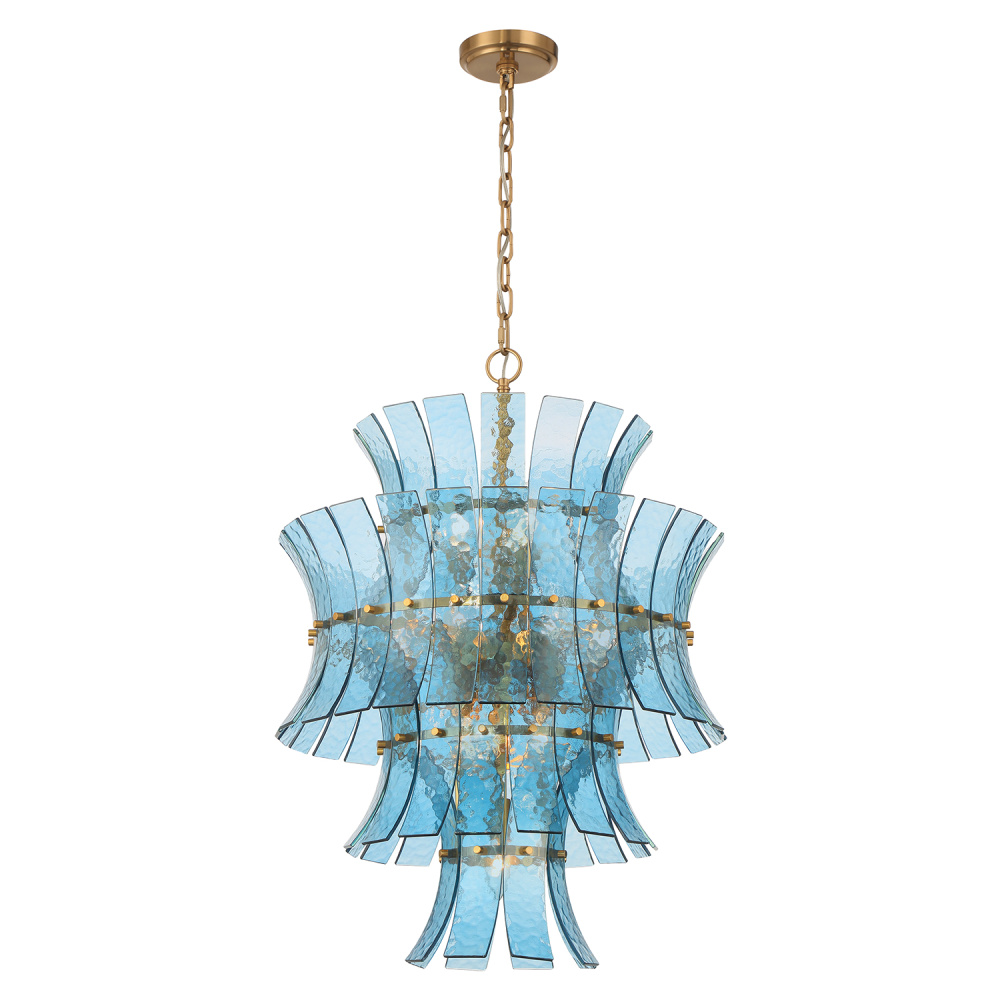 Abigail 22.25'' Aged Brass Chandelier
