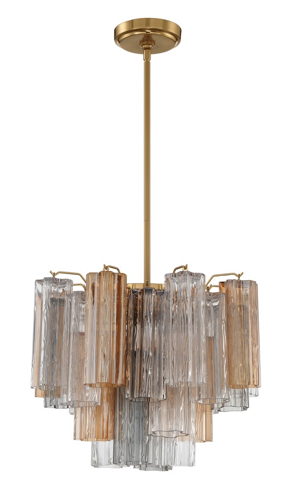 Addis 17.75'' Aged Brass Chandelier