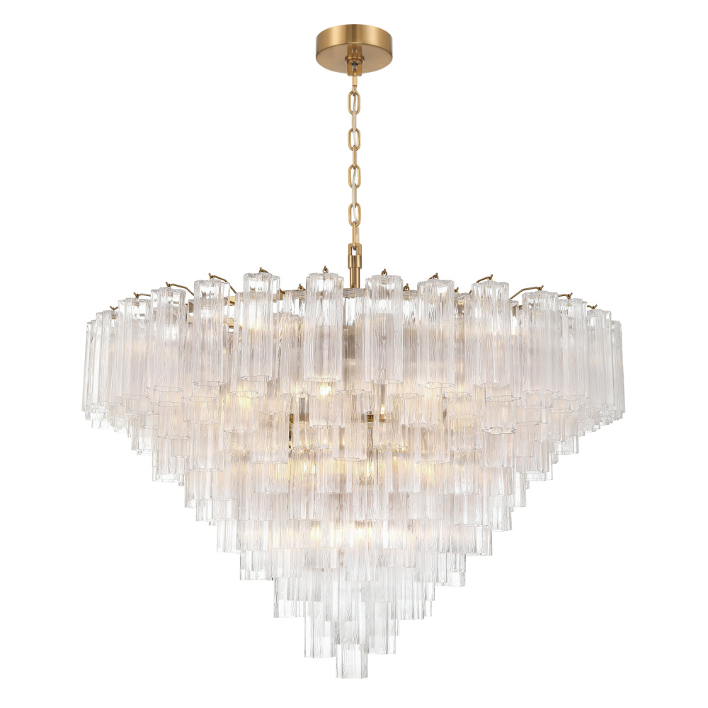 Addis 49'' Aged Brass Chandelier