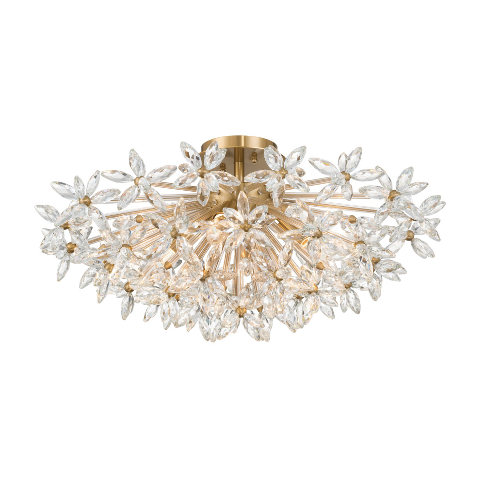 Adley 25.25'' Aged Brass Semi Flush Mount