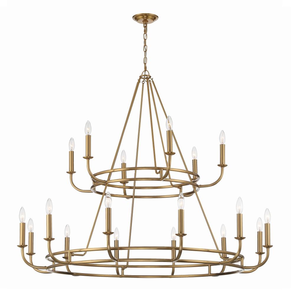 Bailey 48'' Aged Brass Chandelier