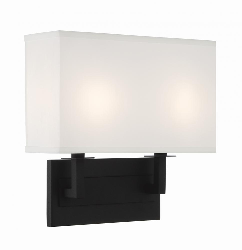 Durham 12.75'' Black Forged Sconce