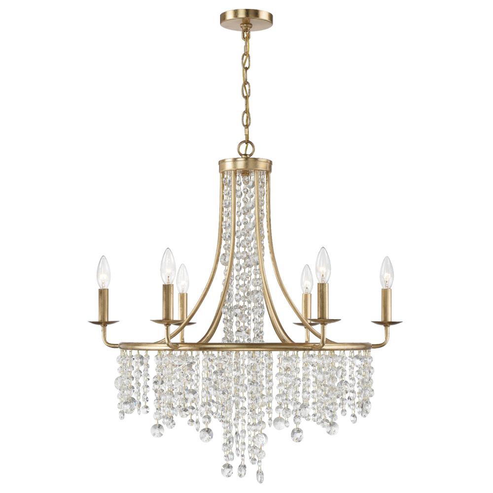 Gabrielle 28'' Antique Gold Chandelier