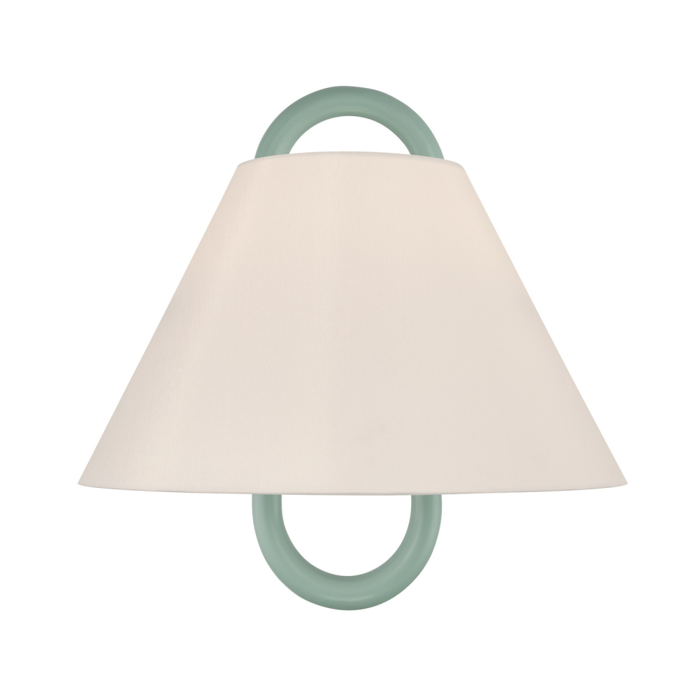 Jojo 11.75'' Vibrant Gold + Green Sconce