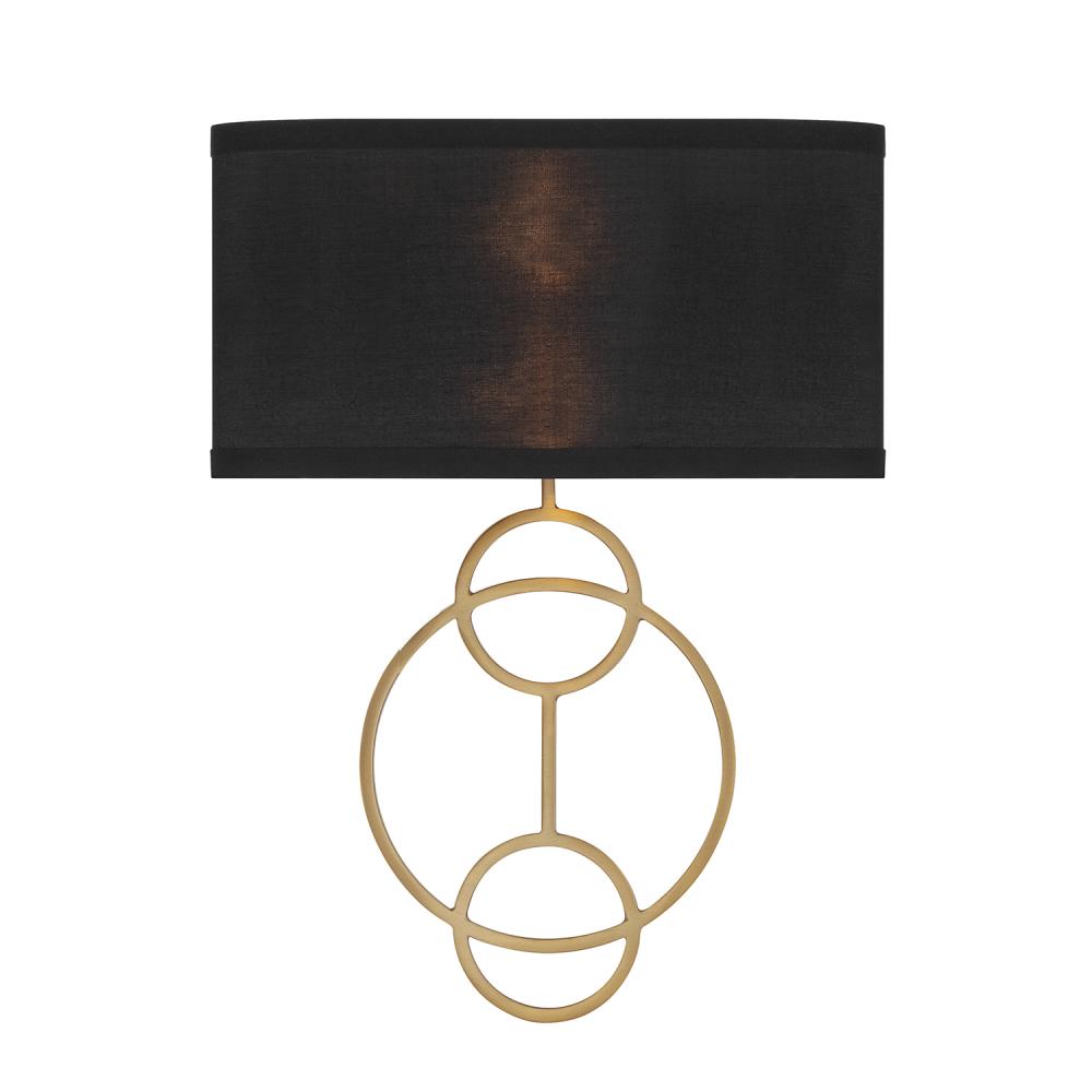 Laurel 2 Light Vibrant Gold Sconce