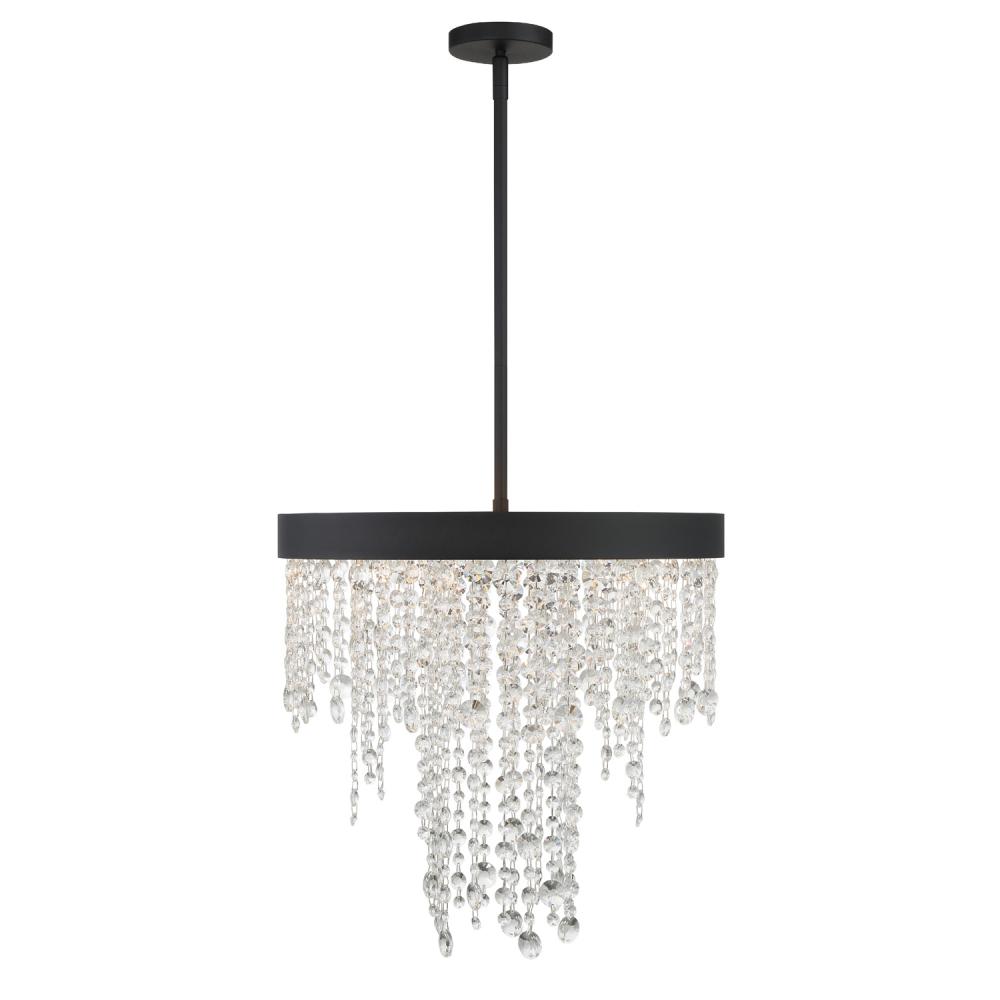 Winham 5 Light Black Forged Chandelier