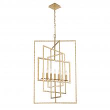 Crystorama 339-GA - Capri 7 Light Antique Gold Lantern Chandelier