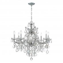 Crystorama 4409-CH-CL-S - Maria Theresa 28'' Swarovski Strass Crystal Polished Chrome Chandelier
