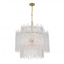 Crystorama ACK-928-AG - Libby Langdon Ackerly 8 Light Aged Brass Chandelier