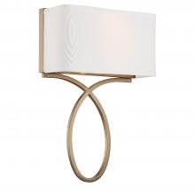 Crystorama BRK-A3702-VG - Brinkley 10'' Vibrant Gold Sconce