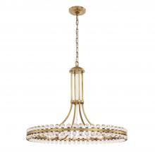 Crystorama CLO-8899-AG - Clover 28.75'' Aged Brass Chandelier