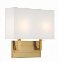 Crystorama DUR-A3542-VG - Durham 12.75'' Vibrant Gold Sconce