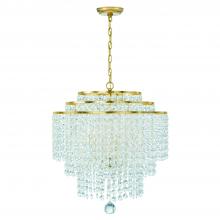 Crystorama GAB-B7305-GA - Gabrielle 6 Light Antique Gold Chandelier