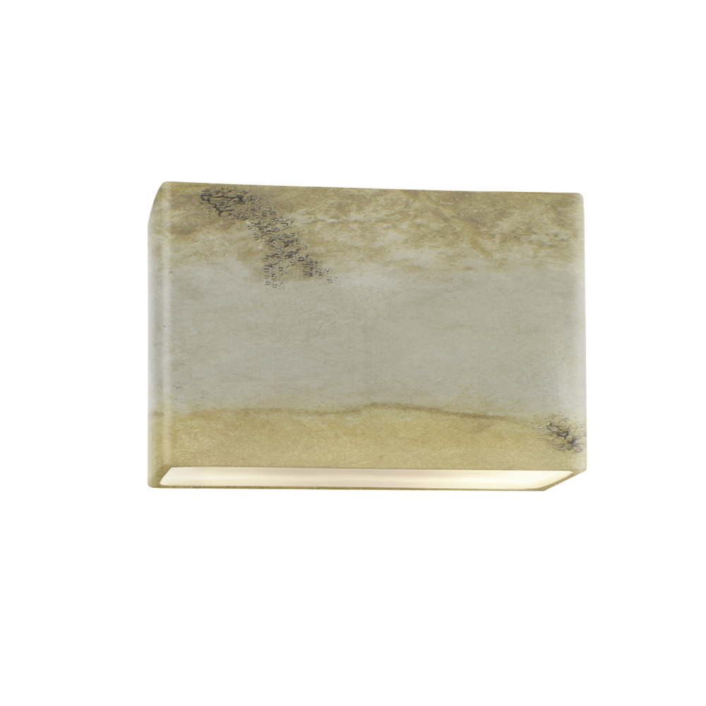 Large ADA Wide Rectangle LED Wall Sconce - Open Top & Bottom