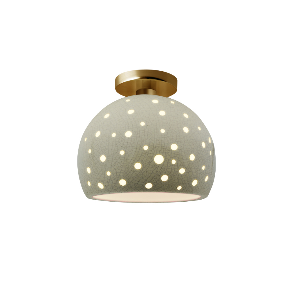 Perforated Medium Globe Semi-Flush